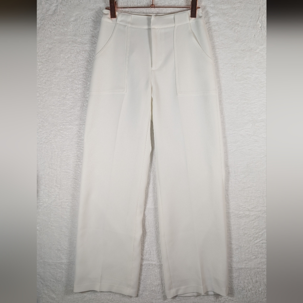 496-Nwt Aqua Cream‎ Wide Leg Women's Pants Fit -Small